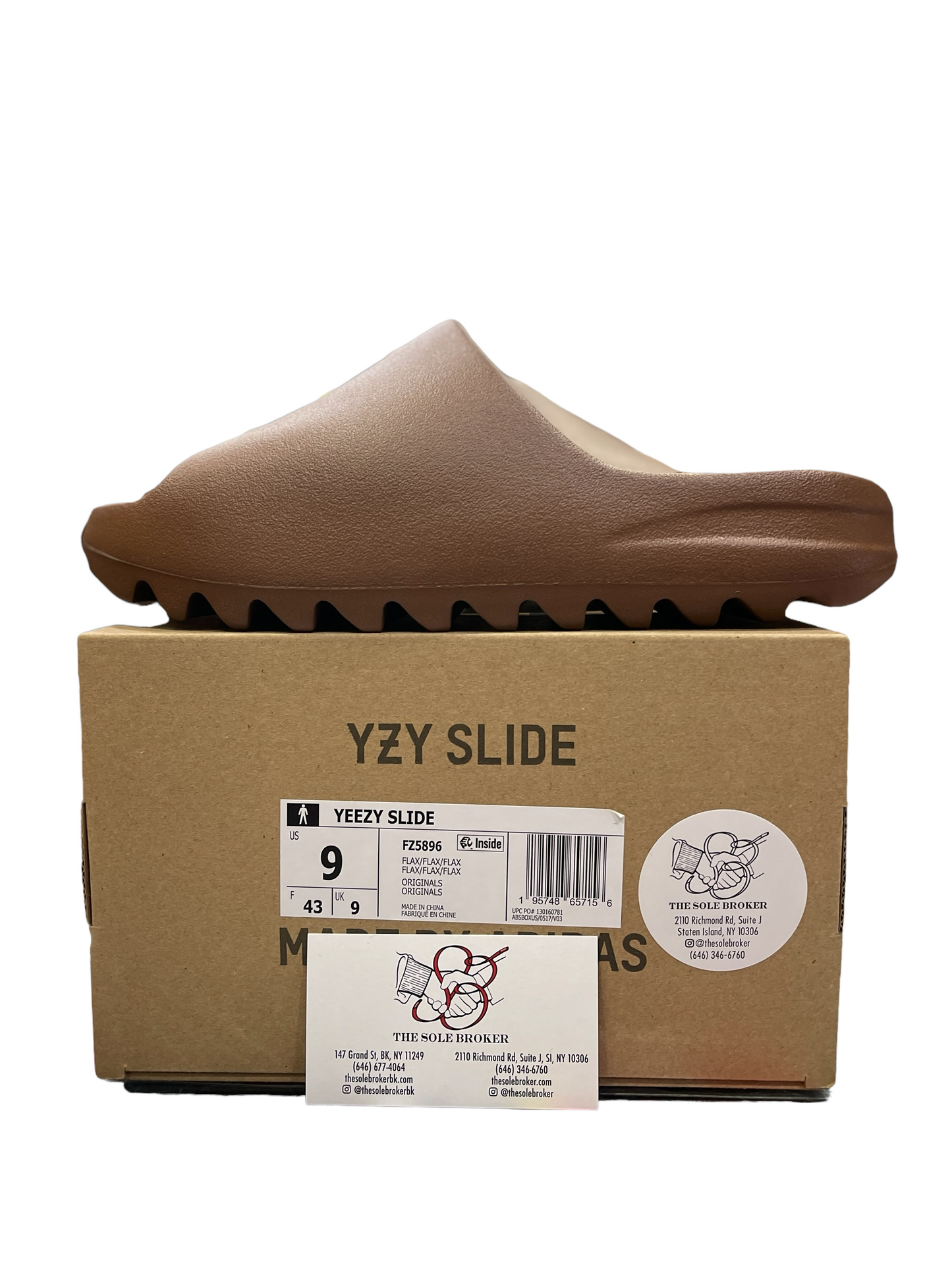 Yeezy Slide Flax Size 9 New