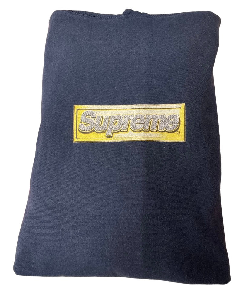 Supreme Box Logo Hoodie Bling Navy sz M