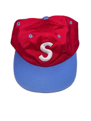 FW2016 S Logo Supreme Hat Red and Blue BK