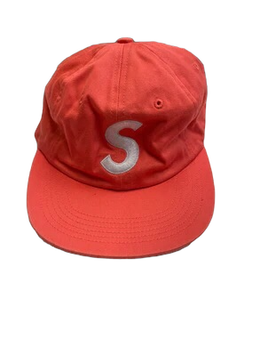 Supreme S Logo Hat Peach FW2016 BK